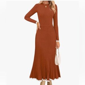 Long sleeve sweater dress